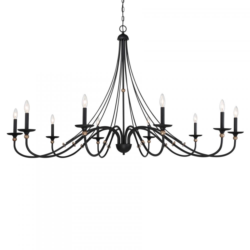 WESTCHESTER COUNTY - 10 LIGHT CHANDELIER