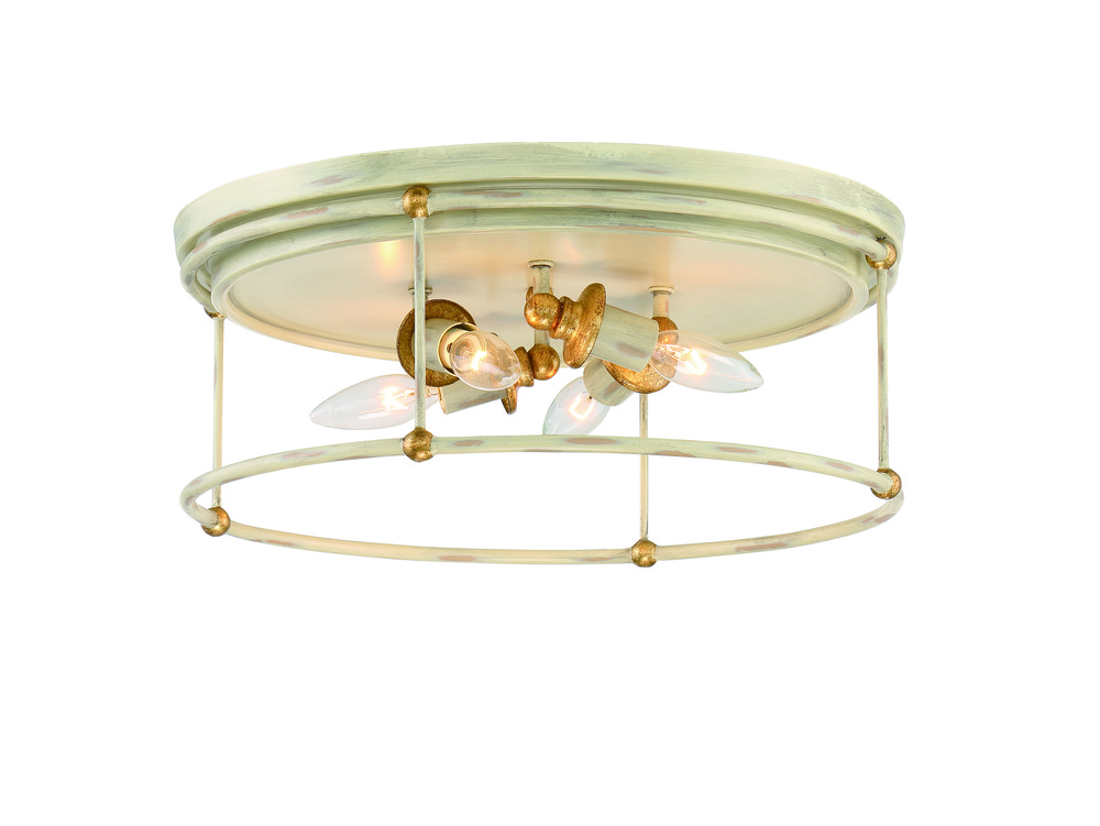 WESTCHESTER COUNTY - 4 LIGHT FLUSH MOUNT