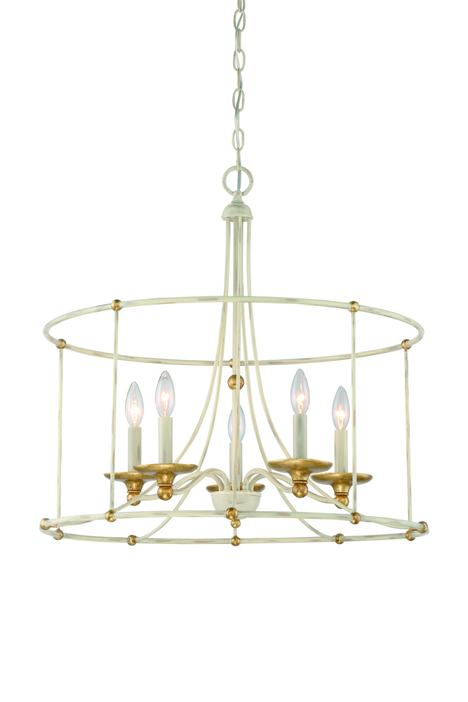 WESTCHESTER COUNTY - 5 LIGHT CHANDELIER