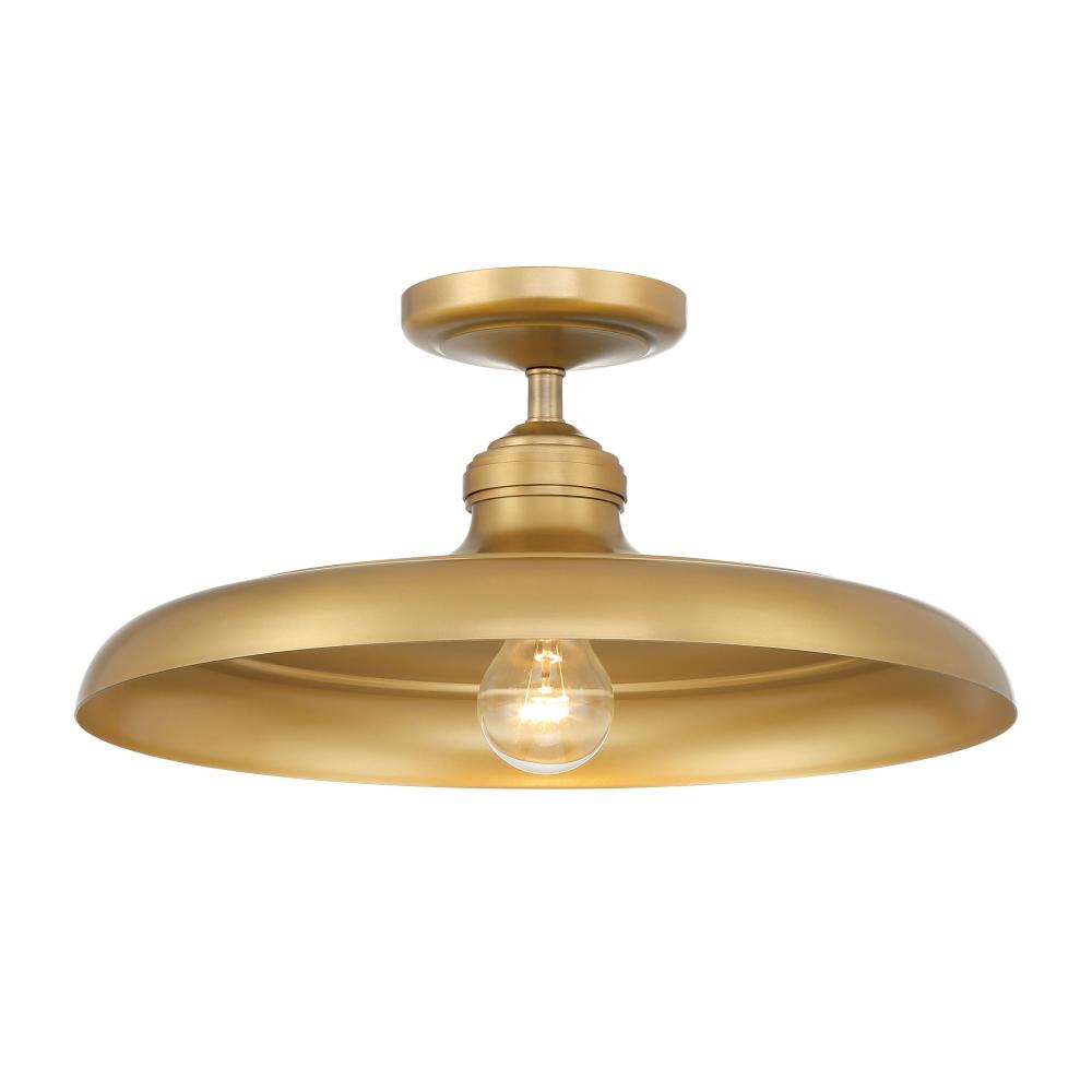 CROWNE - 1 LIGHT SEMI FLUSH
