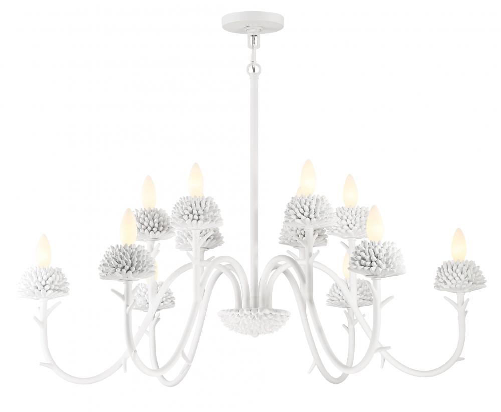 NORTH FORK - 12 LIGHT TWO TIER CHANDELIER