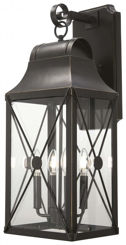 DE LUZ- MEDIUM 4 LIGHT OUTDOOR WALL MOUNT