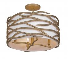 Minka-Lavery 3715-788 - BRANCH REALITY - 4 LIGHTS SEMI FLUSH