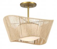 Minka-Lavery 6574-695 - KEY LARGO - 1 LIGHT SEMI FLUSH