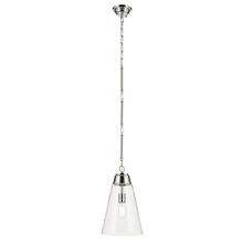 Kichler 52661PNCLR - Marsailli 19" 1-Light Medium Pendant with Clear Glass in Brushed Nickel