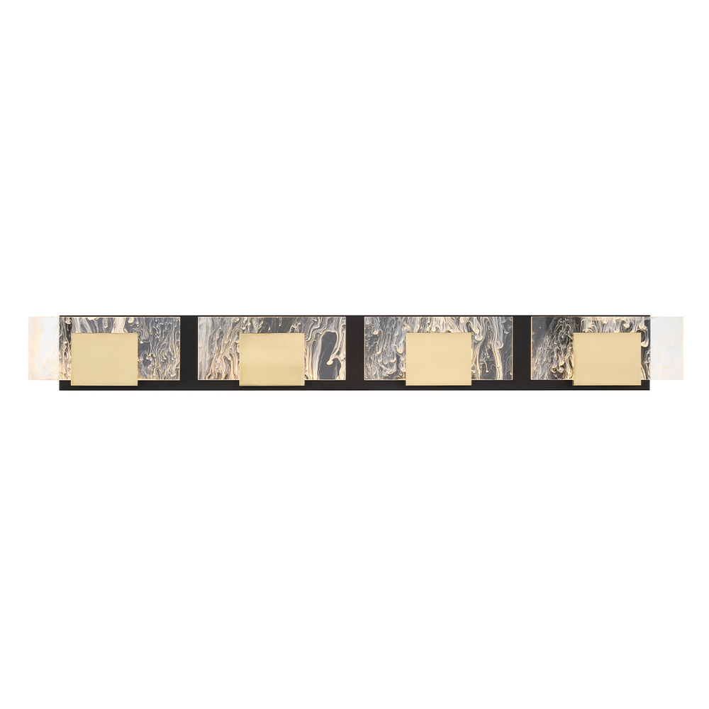 KASHA,BATHBAR,4LT,LED,BRASS
