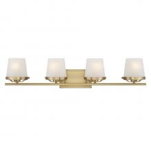 Lighting One US V6-L8-5250-4-322 - Klein 4-Light Bathroom Vanity Light in Warm Brass