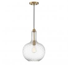 Lighting One US V6-L7-2930-1-322 - Kantor 1-Light Pendant in Warm Brass